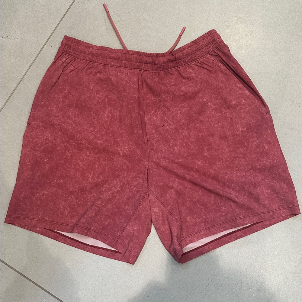 Men's Red Casual Shorts